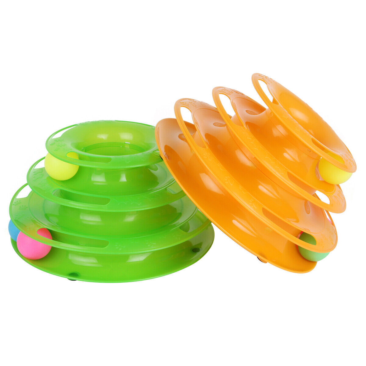Cat Tower Track Ball Toy