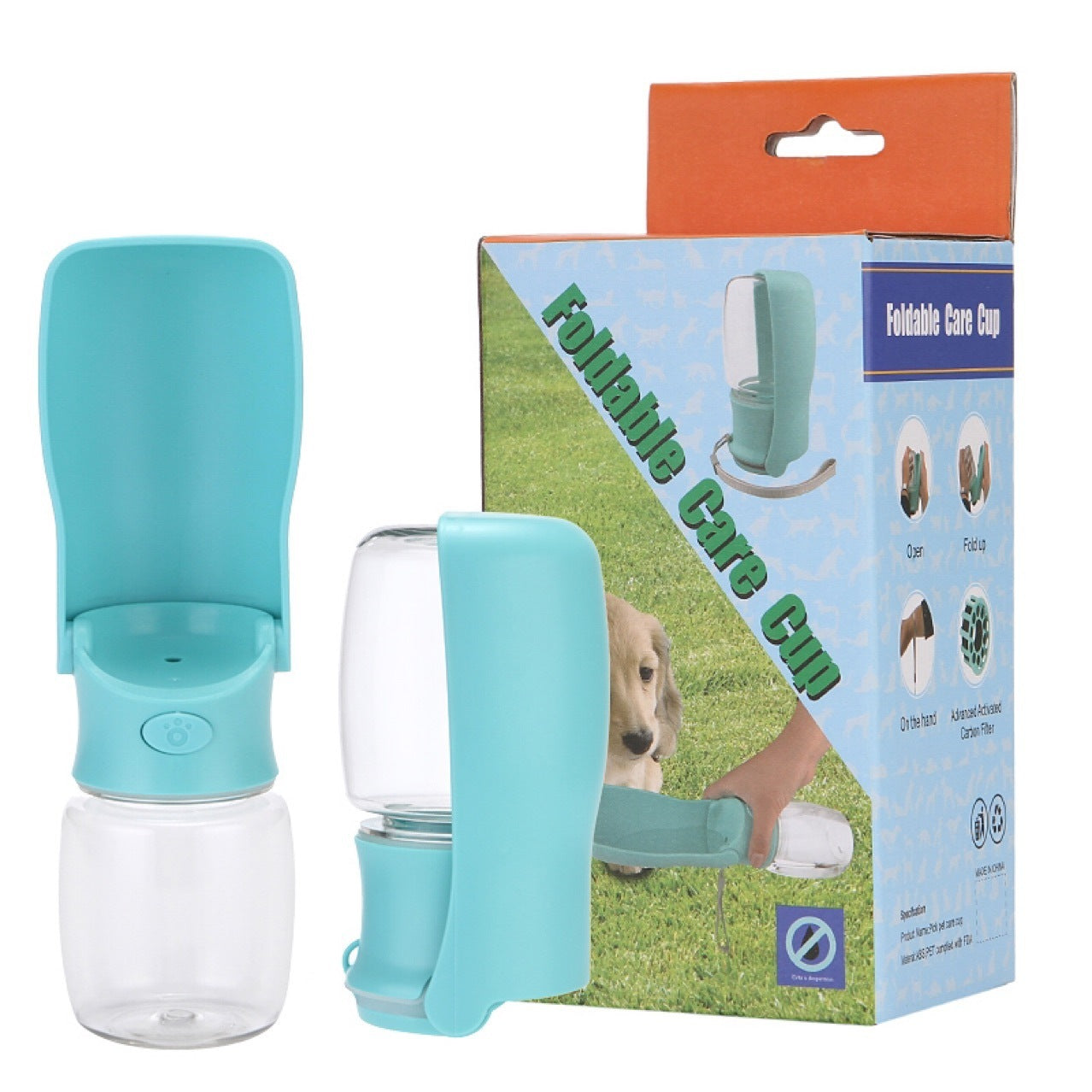TailTrendz™Dog Water Bottle – Foldable
