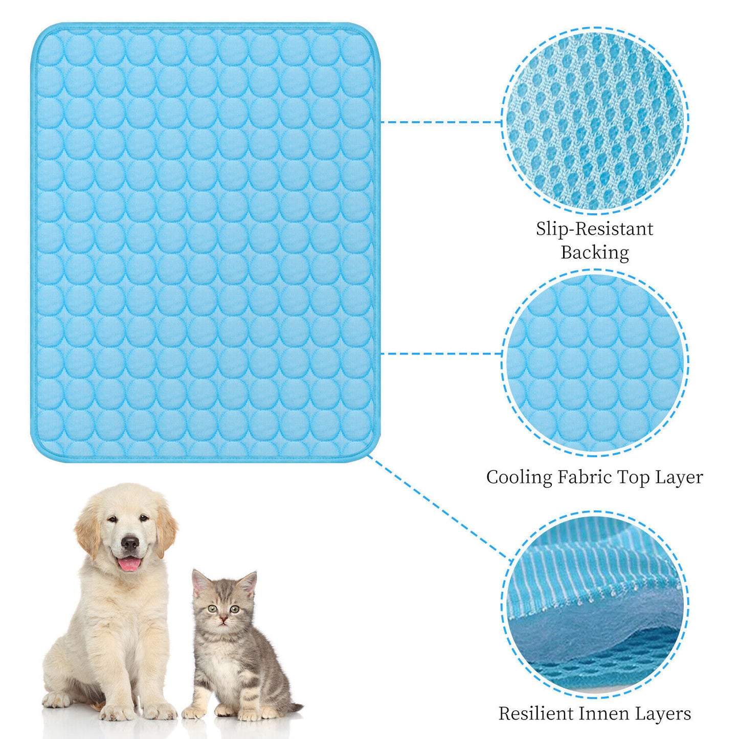 TailTrendz™Pet Cooling Mat – Summer Comfort Pad
