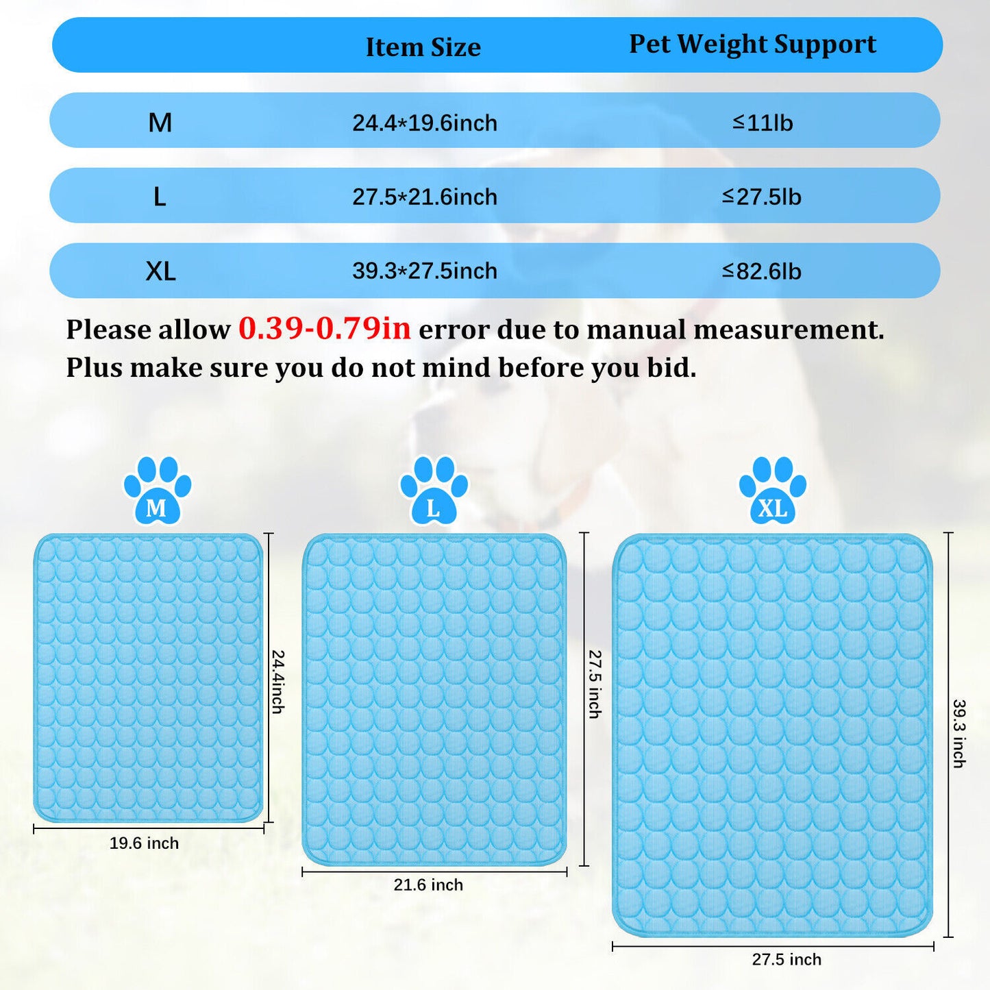 TailTrendz™Pet Cooling Mat – Summer Comfort Pad