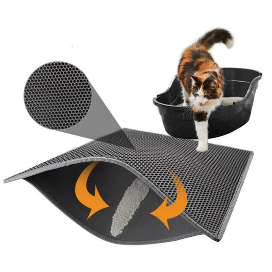 TailTrendz™Honeycomb Waterproof Cat Litter Mat