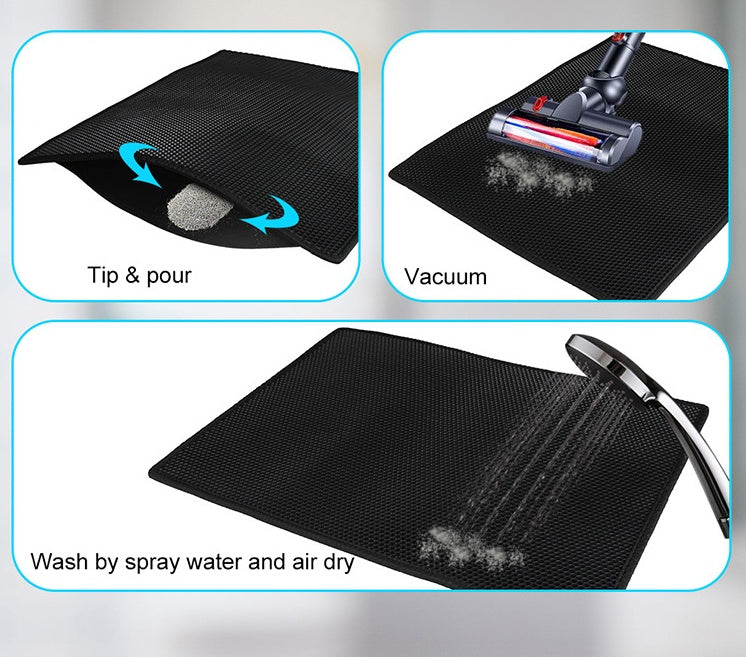 TailTrendz™Honeycomb Waterproof Cat Litter Mat