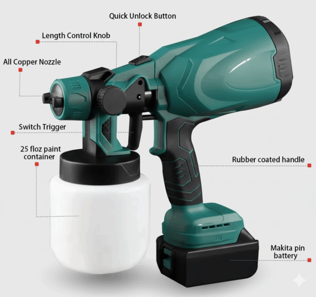 Electric Paint Sprayer-Pro Smooth Finish