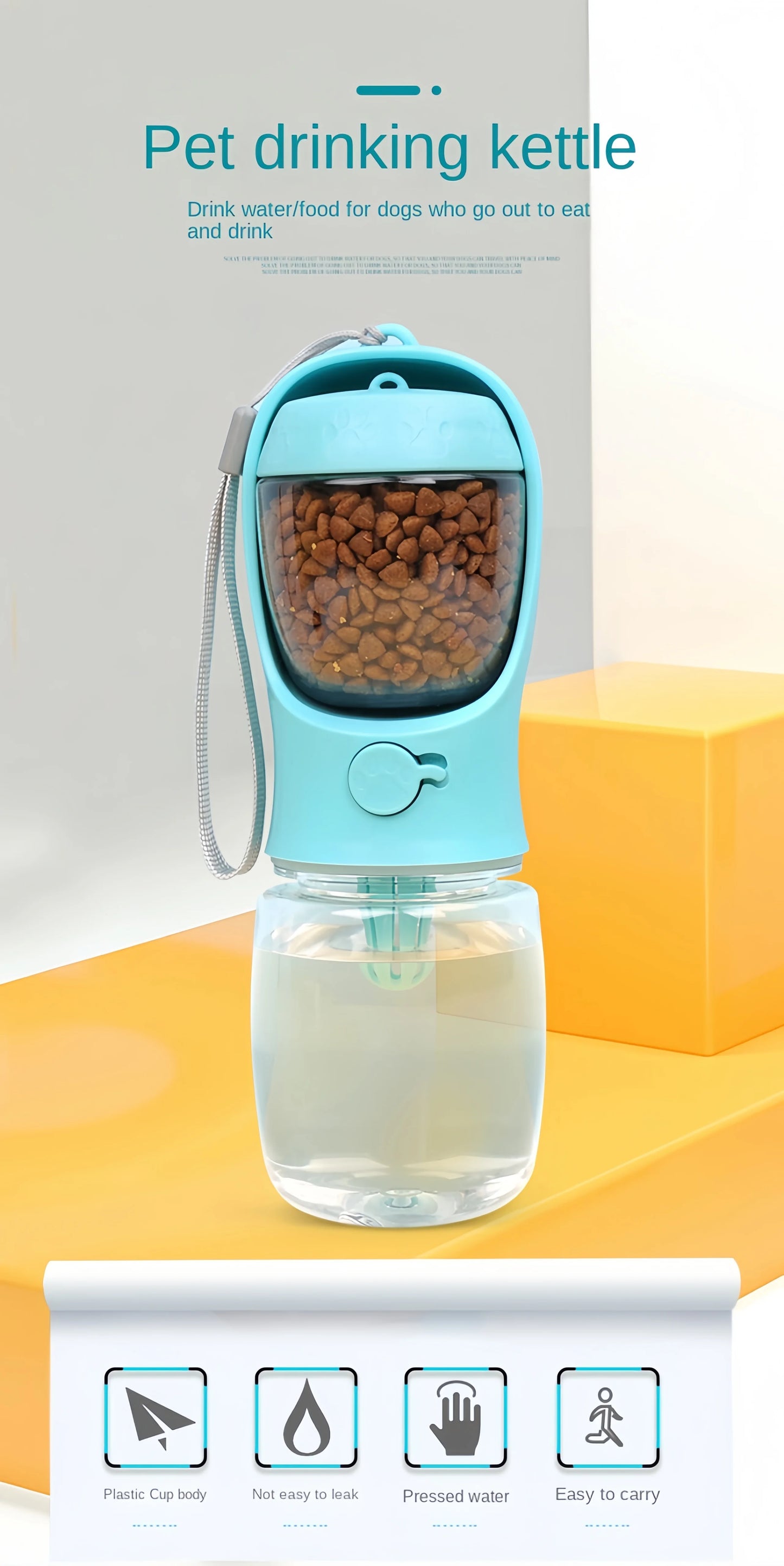 TailTrendz™Portable Pet Water & Food Bottle