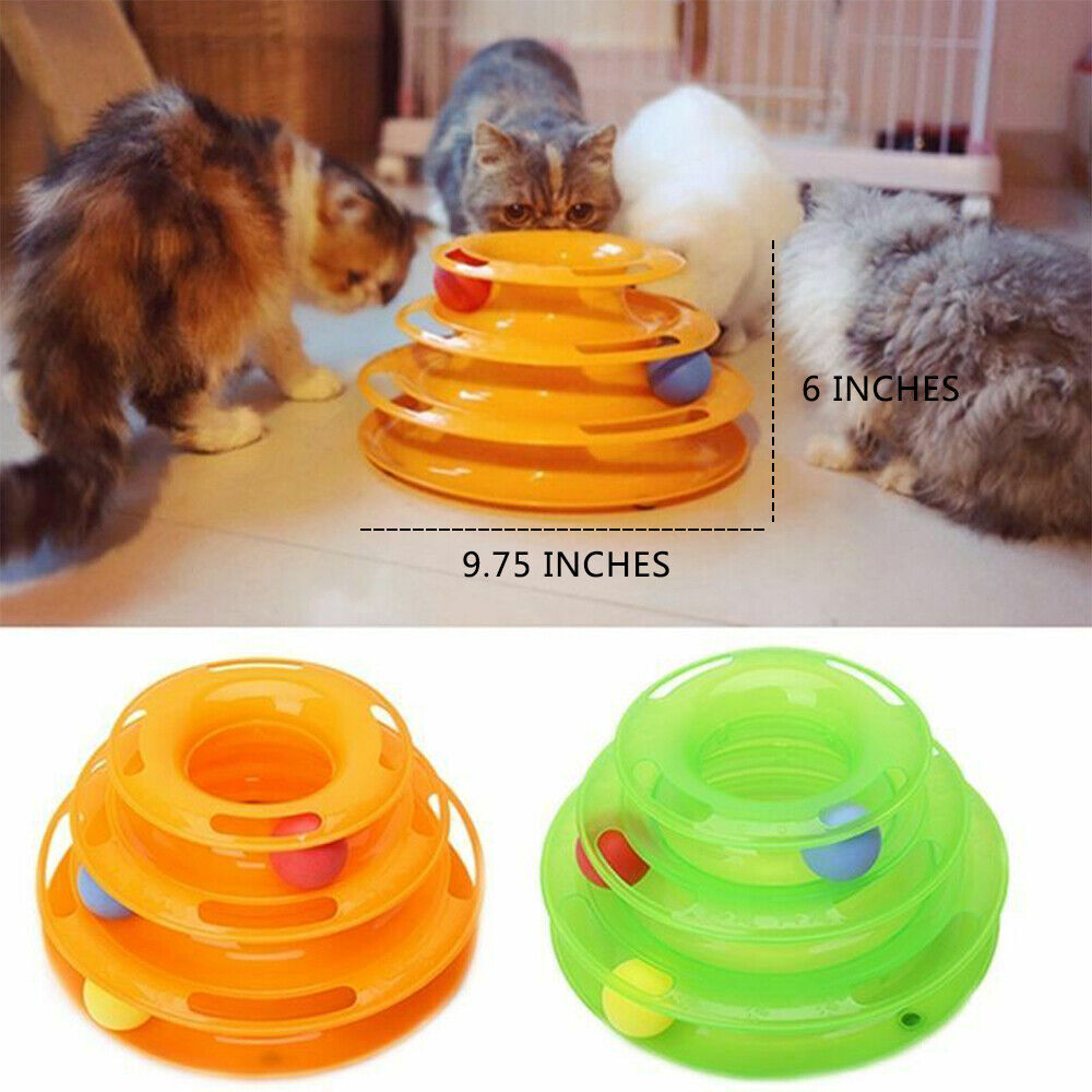 Cat Tower Track Ball Toy