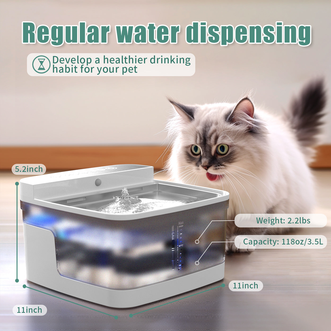 TailTrendz™Pet Water Dispenser