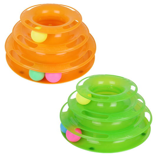 Cat Tower Track Ball Toy
